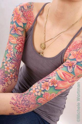 Tattoos - Amanda floral bodyset - 73233